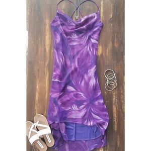 Purple High-Low Dress